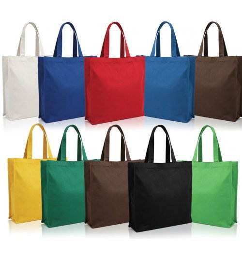 200gsm 3 side gazette canvas cotton bag mix color - cotton tote factory