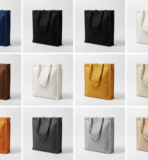 240gsm 3 side canvas tote bag gazette multi color - cotton tote factory