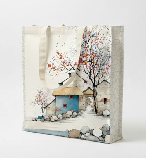 240gsm 3 side gazette digital printed home design - cotton tote factory