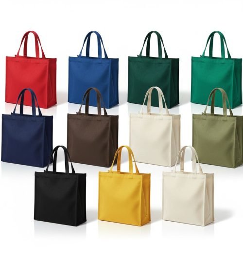 3 side gazette canvas cotton tote bags - cotton tote bags