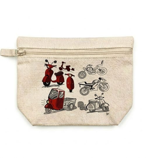 4- screen printed cotton pouch - cotton tote factory