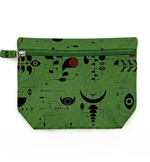 7- screen printed cotton pouch - cotton tote factory