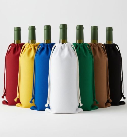 8 collection of 180gsm cotton drawstring bag for wine - cotton tote factory