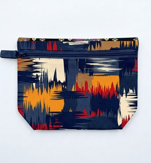 9- screen printed cotton pouch - cotton tote factory