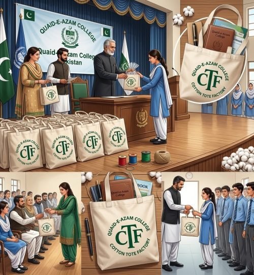 Event in Pak College - Cotton Tote Factory