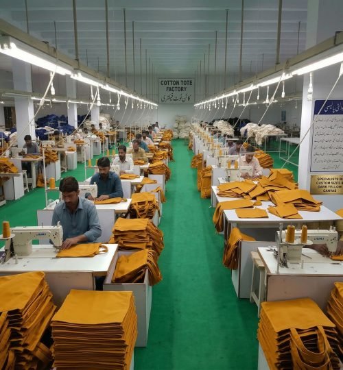 GOLDEN YELLOW COTTON BAGS PRODUCTION - COTTON TOTE FACTORY