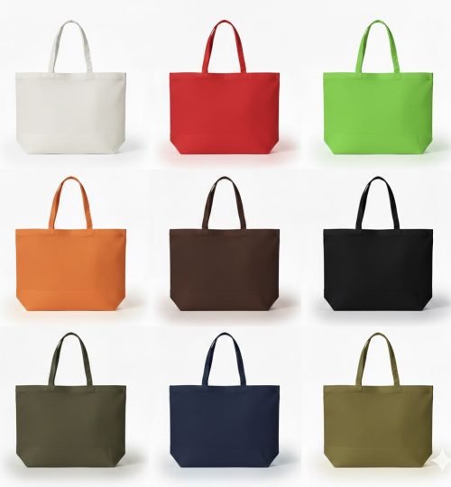 Mix Color 140gsm cotton bag with bottom gazette - cotton tote factory