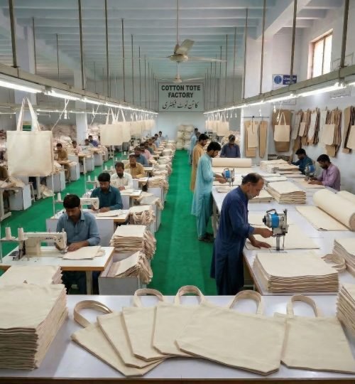 NATURAL COTTON BAGS PRODUCTION - COTTON TOTE FACTORY