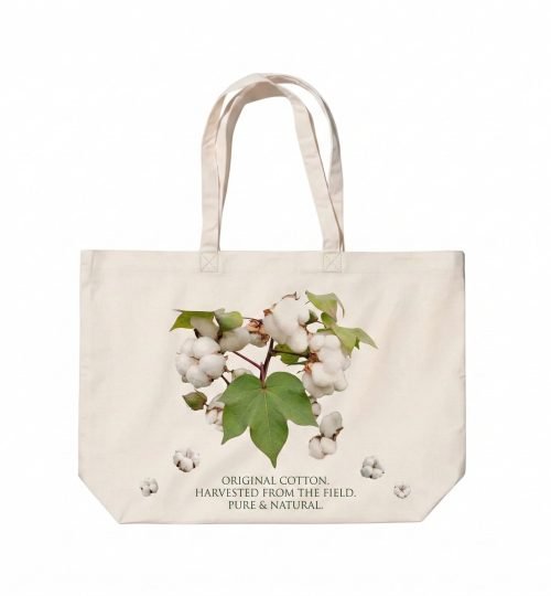 Organic cotton plain canvas bag - Cotton Tote Factory