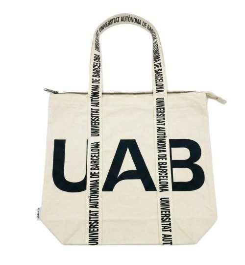 UAB printed bag with zip - Cotton Tote Factory