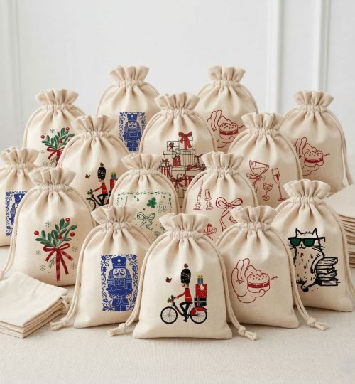 bunch of drawstring bag - cotton tote factory
