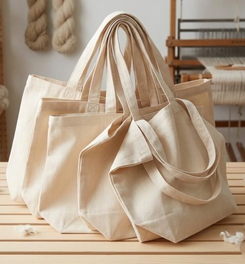 canvas cotton tote bag bottom gazette collection - cotton tote factory