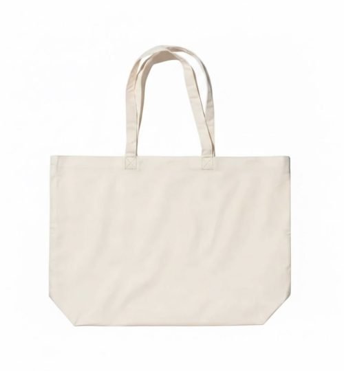 canvas cotton tote bag bottom gazette natural - cotton tote factory