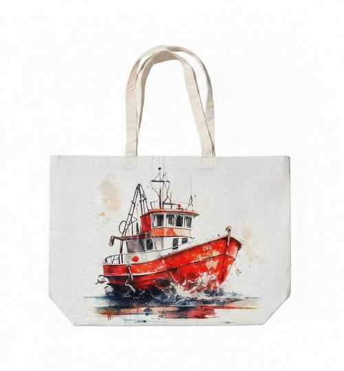 canvas cotton tote bag with bottom gazette digital print 4 - cotton tote factory