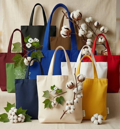 collection of organic cotton tote bag with bottom - cotton tote factory