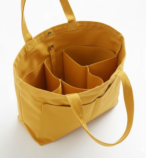 cosmetics perfumes yellow canvas cotton bags - cotton tote factory