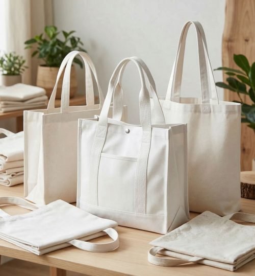 off white color custom size and style canvas tote bags - cotton tote factory
