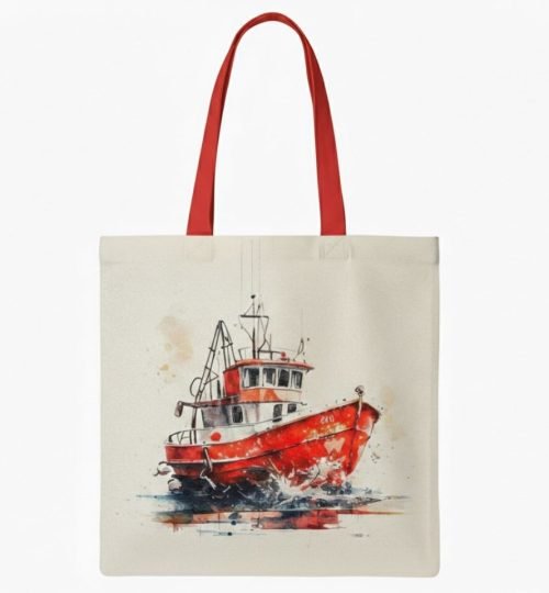 plain natural cotton tote bag with digital custom design 22 - Cotton Tote Factory