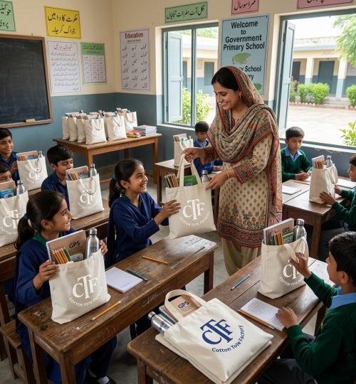 promotional gifts in white cotton bags with printed logo - Cotton Tote Factory