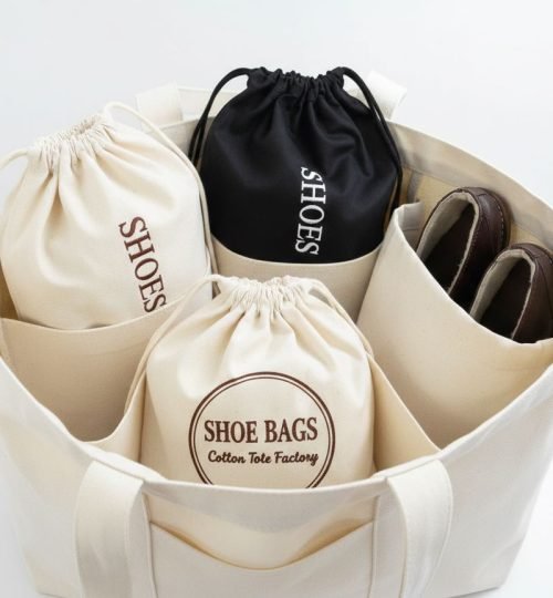 shoe bag - cotton tote factory