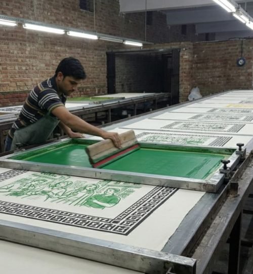 single colors silk screen printing on bag - cotton tote factory